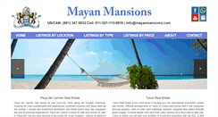 Desktop Screenshot of mayanmansions.com