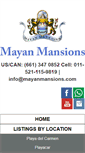 Mobile Screenshot of mayanmansions.com